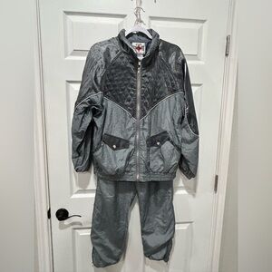 VINTAGE Active Frontier Pad Shoulders Windbreaker Womens Medium‎ 90’s